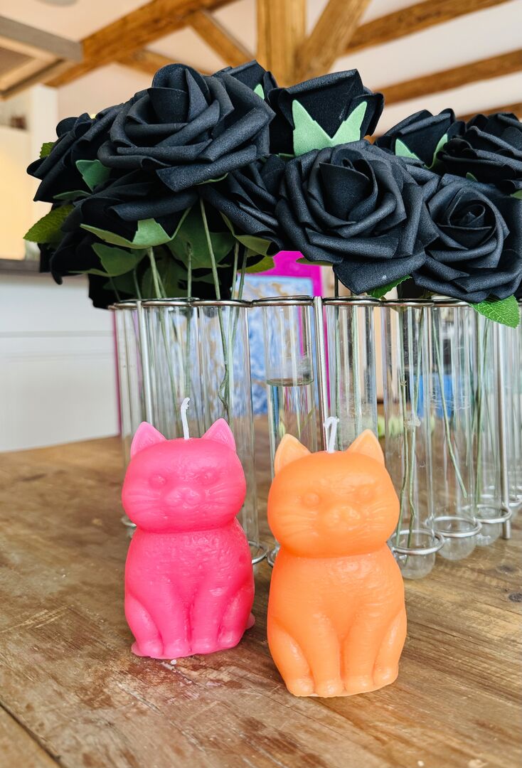 Pair of Cat Candles